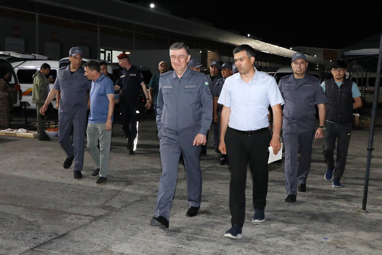 Working group headed by the Minister of Internal Affairs studied nighttime activities in Bektemir and Yakkasaroy districts in Tashkent