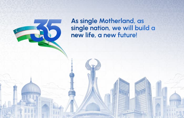 35 Years of independence of the Republic of Uzbekistan