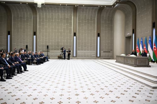 Leaders of Uzbekistan and Azerbaijan sum up productive talks