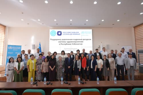 Состоялся национальный диалог по вопросам укрепления кадровых ресурсов сферы здравоохранения в Узбекистане