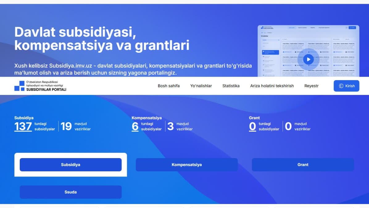 Тиббиёт ходимлари фарзандларининг тўлов-контракти учун субсидия қандай ажратилади?