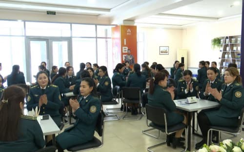 Among the women serving in the internal affairs bodies of the Republic of Karakalpakstan, the intellectual game "Zakovat" was organized
