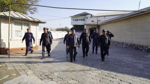 Руководство Министерства внутренних дел ознакомилось с работой, осуществляемой в исправительном учреждении №5, расположенном в Навоийской области