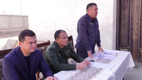 A community discussion on family-related crimes was held in the Karmana district