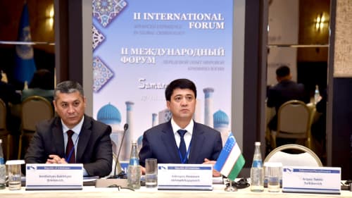 The II International Forum organized by the Research Institute of Criminology of the Ministry of Internal Affairs has started in Samarkand