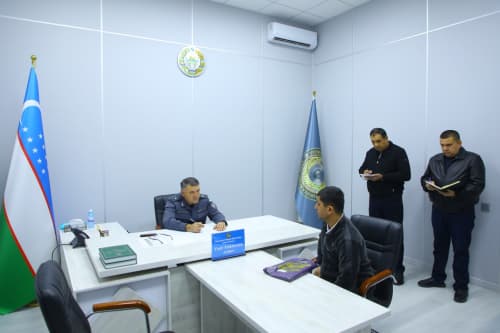 Самарқанд вилояти Ички ишлар бошқармасида навбатдаги фуқаролар қабули ўтказилди