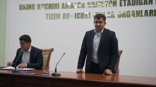 В УВД Сурхандарьинской области проведен семинар по совершенствованию служебной деятельности