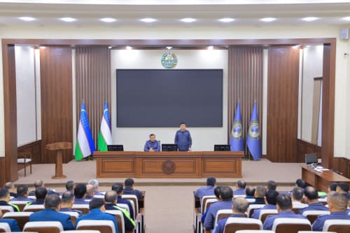 Рабочая группа МВД провела предварительный отбор в УВД Наманганской области для выявления перспективных кандидатов в магистратуру Академии МВД