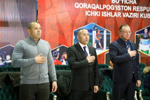 Aralash jang sanʼatlari boʻyicha Qoraqalpogʻiston Respublikasi Ichki ishlar vaziri kubogi musobaqasi oʻtkazildi