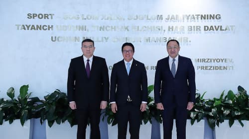 Toshkent shahridagi Olimpiya shaharchasida Voleybol boʻyicha erkaklar oʻrtasida Oʻzbekiston chempionati — Oliy liga bahslarining tantanali ochilish marosimi boʻlib oʻtdi