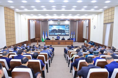 В УВД Наманганской области проведено расширенное совещание с участием руководителей правоохранительных органов