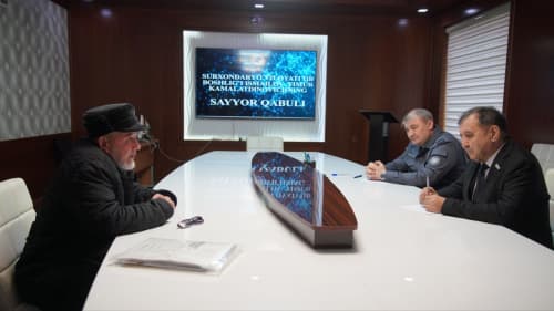 The head of the DIA of Surkhandarya region held a personal reception for citizens in Denov