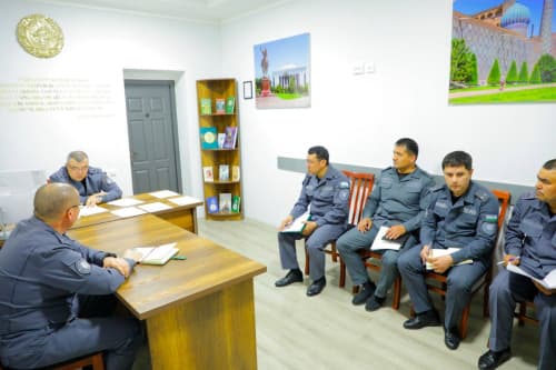 IIV Qorovul qoʻshinlari qoʻmondonining qabuli oʻtkazildi