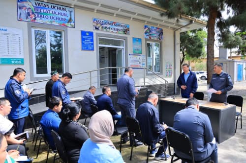 Leadership of DIA of Namangan region reviewed crime prevention efforts in the mahallas of the city