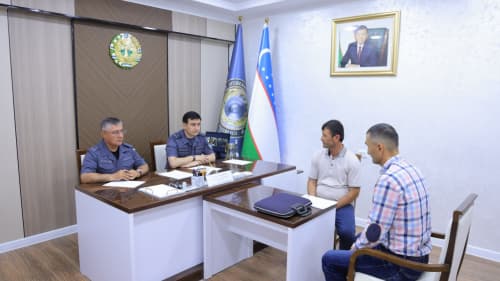 Buxoro viloyati Ichki ishlar boshqarmasida Ichki ishlar vaziri oʻrinbosari, polkovnik Diyorbek Sattarov ishtirokida sayyor qabul oʻtkazildi