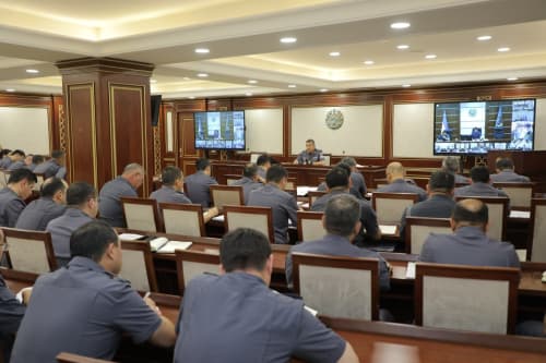 A videoconference meeting was held on ensuring public safety during mass and festive events