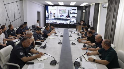 ИИВ ҳузуридаги Жазони ижро этиш департаменти ҳамда Қоровул қўшинлари қўмондонлиги масъул раҳбарлари иштирокида қўшма йиғилиш ташкил этилди