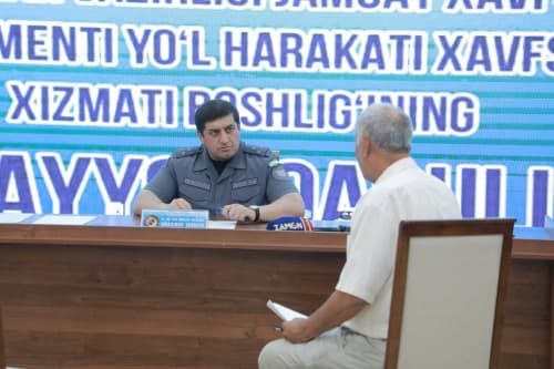 Навоий вилоятида ИИВ ЖХД ЙҲХХ раҳбарининг сайёр қабули бўлиб ўтди