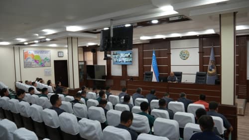 В УВД Навоийской области состоялось расширенное совещание в рамках акции "Борьба с коррупцией"