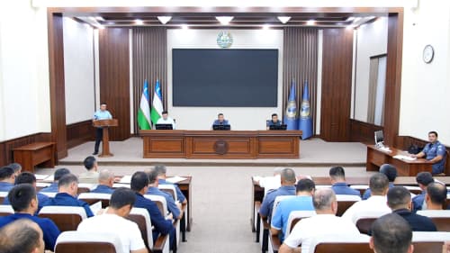 Crime detection, identification of wanted persons, and improvement of investigation quality were discussed at the DIA of Namangan region
