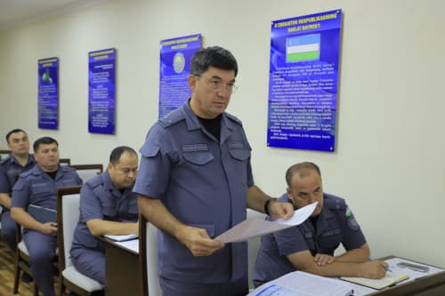 Discussion of issues related to improving the criminogenic situation in Surkhandarya