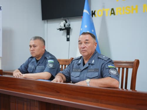 ИИВ раҳбарияти томонидан Наманган вилоятида хавфсизлик ва осойишталикни таъминлаш борасидаги ишлар танқидий-таҳлилий ўрганилди