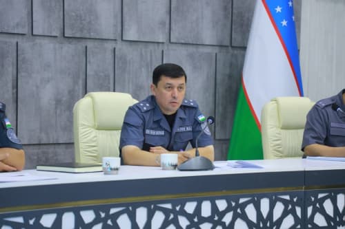 В Навоийской области изучена работа, проводимая по предупреждению дорожно-транспортных происшествий
