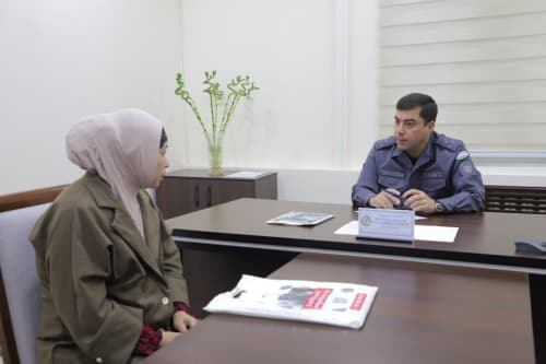 The head of the DIA of Sirdarya region held a personal reception 