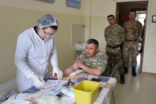 Chirchiq poligonida reja asosida tibbiy tadbir tashkil etildi