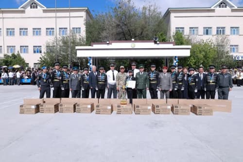 A ceremonial reception was held to honor the winners of the military-sports competitions.