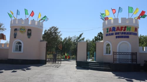 A Military-patriotic festival Held at a children's summer camp