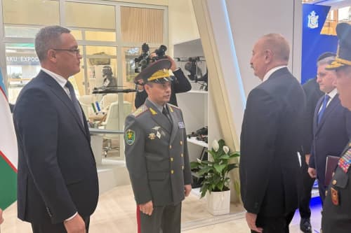Minister of defense of the Republic of Uzbekistan participates in the 6th Azerbaijan international defense industry exhibition “ADEX 2026”