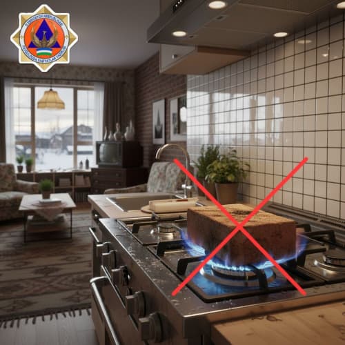  Остерегайтесь угарного газа! Отапливать помещение при помощи открытого огня опасно для жизни.