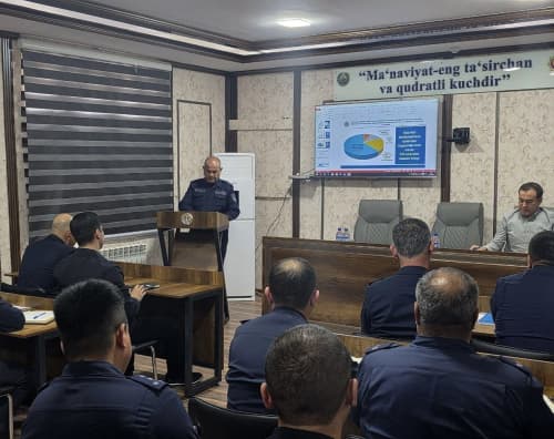 FVV mas'ul xodimlari tomonidan Xorazm viloyati Favqulodda vaziyatlar boshqarmasida "Aksilkorrupsiya oyligi" doirasida seminar o‘tkazildi