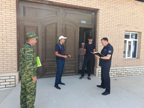 Қашқадарё, Самарқанд, Сирдарё ва Андижон вилоятлари ФВБ бошлиқлари томонидан оталиққа олинган ёшлар билан манзилли ишлар олиб борилди