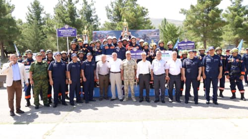 Qutqaruvchilar ko‘pkurashi g‘oliblari Favqulodda vaziyatlar vazirining maxsus sovg‘asi bilan taqdirlandi