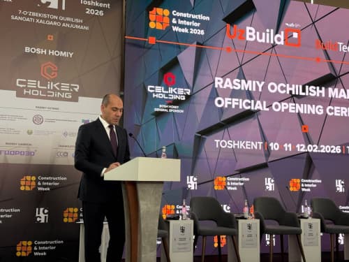 "Qurilish - UzBuild 2026" xalqaro ko‘rgazmasi o‘z ishini boshladi