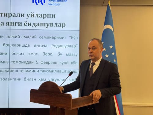 “Ko‘p kvartirali uylarni boshqarishda yangicha yondashuvlar” mavzusidagi seminar o‘z ishini davom ettirmoqda