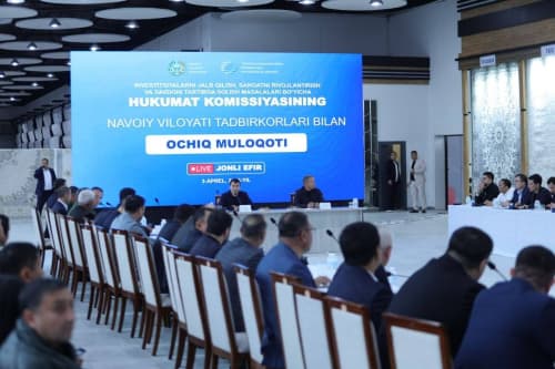 Navoiyda tadbirkorlar bilan ochiq muloqot o‘tkazildi