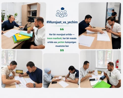 Toshkent shahar Qurilish bosh boshqarmasida navbatdagi qabul bo'lib o'tdi