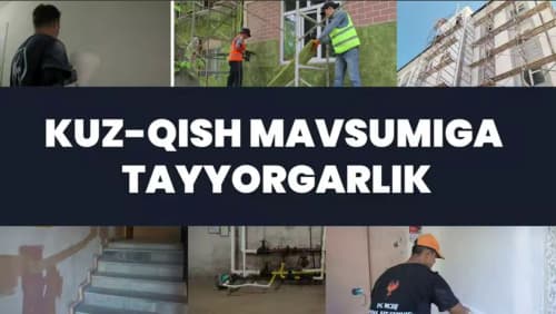 Respublikada ko‘p kvartirali uylarni kuz-qish mavsumiga tayyorlash ishlari davom etmoqda