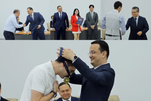 Minister Laziz Kudratov Presents Certificates to Graduates of the Professional Management Program