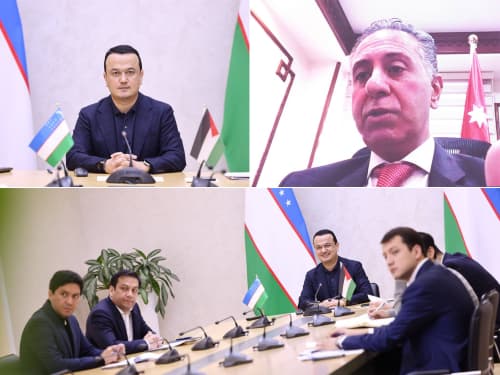 O‘zbekiston va Iordaniya o‘rtasida savdo-iqtisodiy hamkorlikni kengaytirish masalalari muhokama qilindi