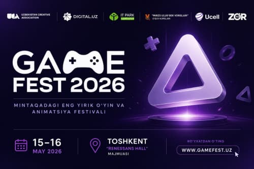 GameFest 2026: Tashkent to Host Region’s Largest Gaming and Animation Festival