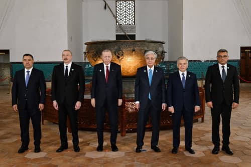 President tours historical and cultural center of Turkestan