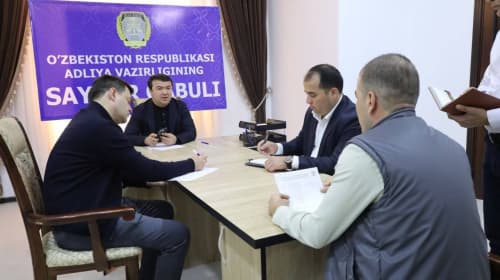 Адлия вазири ўринбосари Н.Мухаммадиев Косон туманидаги тадбиркорлар билан мулоқот қилди