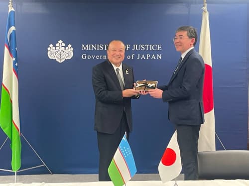 The Ministry of Justice delegation is in Japan.