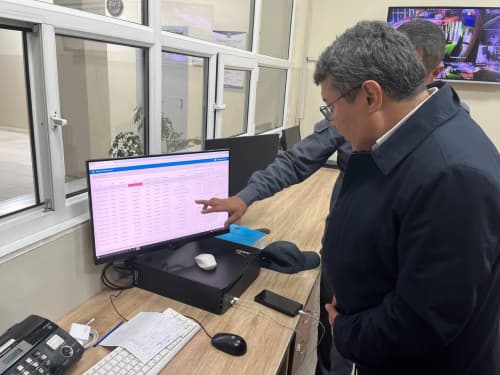 Министр юстиции ознакомился с деятельностью подразделений внутренних дел в Яшнабадском районе