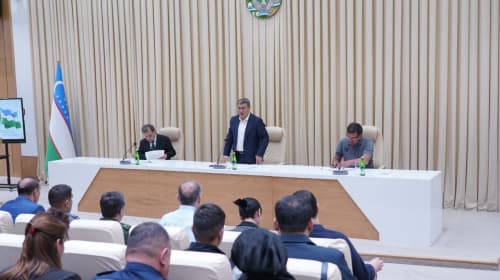 A critical meeting on stabilizing the criminogenic situation in Yashnobod district was held by Minister of Justice A. Tashkulov.