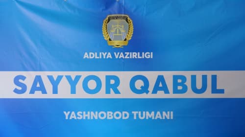 A mobile public reception was held by Minister of Justice A. Tashkulov